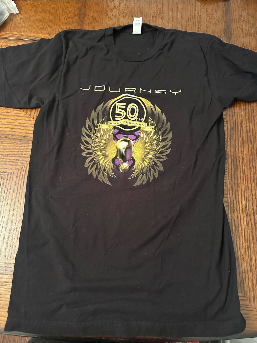 Journey band 50th Anniversary Black Graphic Tee size medium